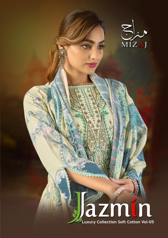 Mizaj jazmin vol-5 dress materials wholesale dealers in india